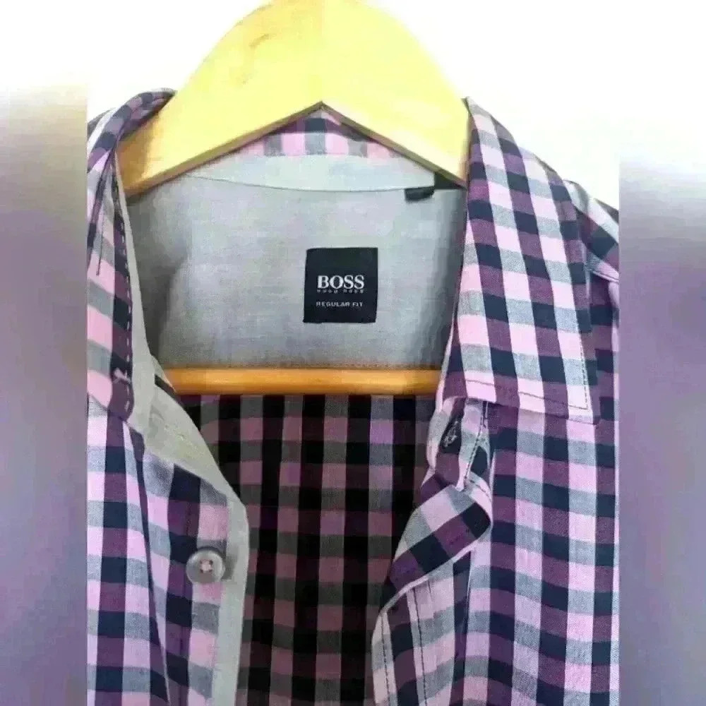 Boss men's button down shirt -  size M regular fit
